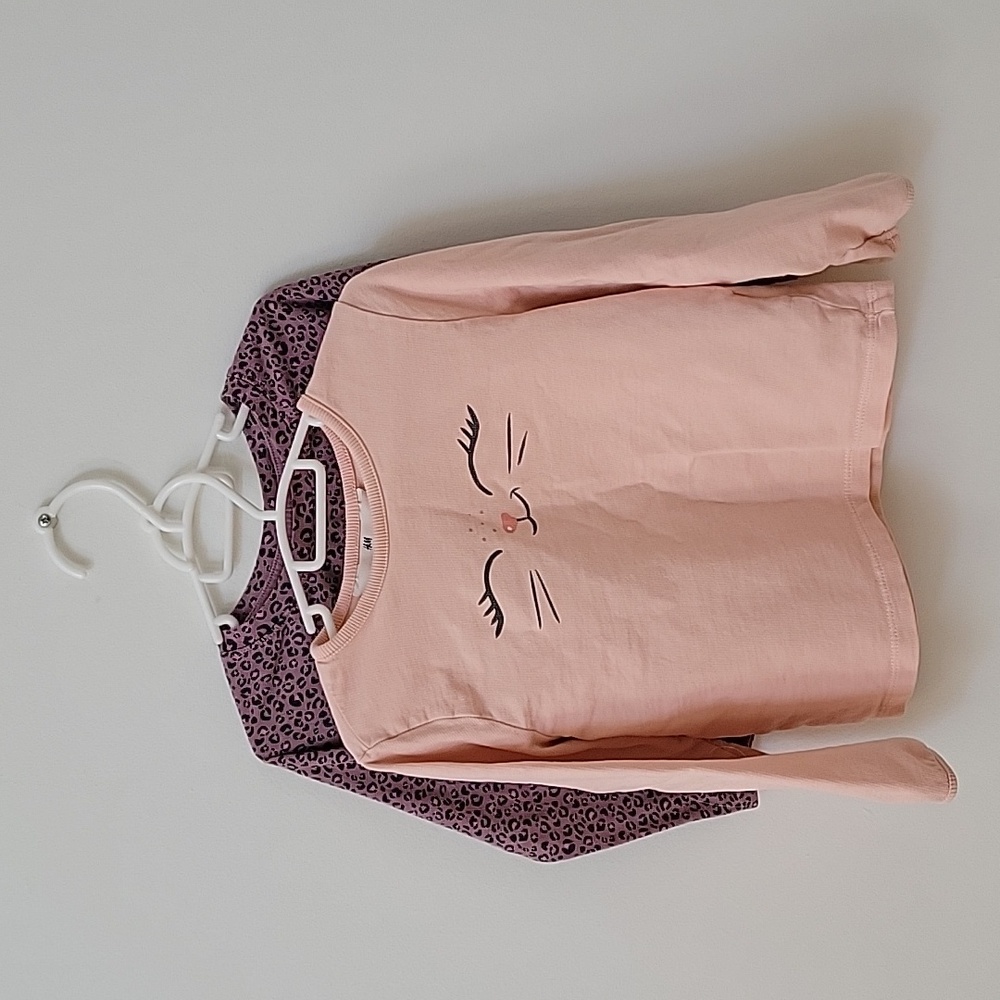 2pk Girls Long sleeve Tees, 4T